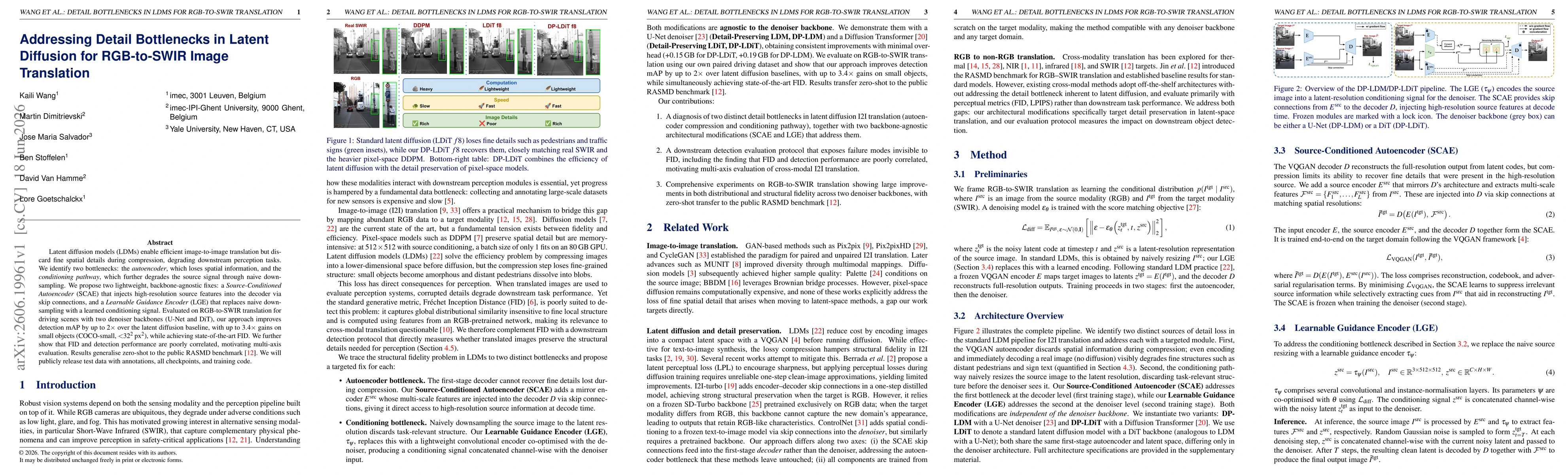 Thumbnail for Addressing Detail Bottlenecks in Latent Diffusion for RGB-to-SWIR Image Translation