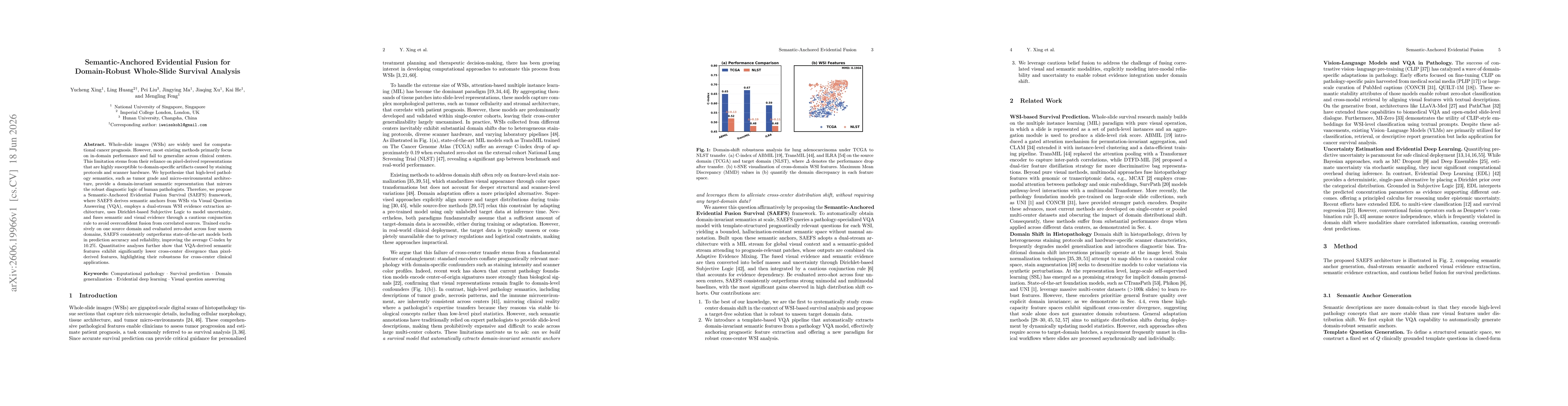 Thumbnail for Semantic-Anchored Evidential Fusion for Domain-Robust Whole-Slide Survival Analysis