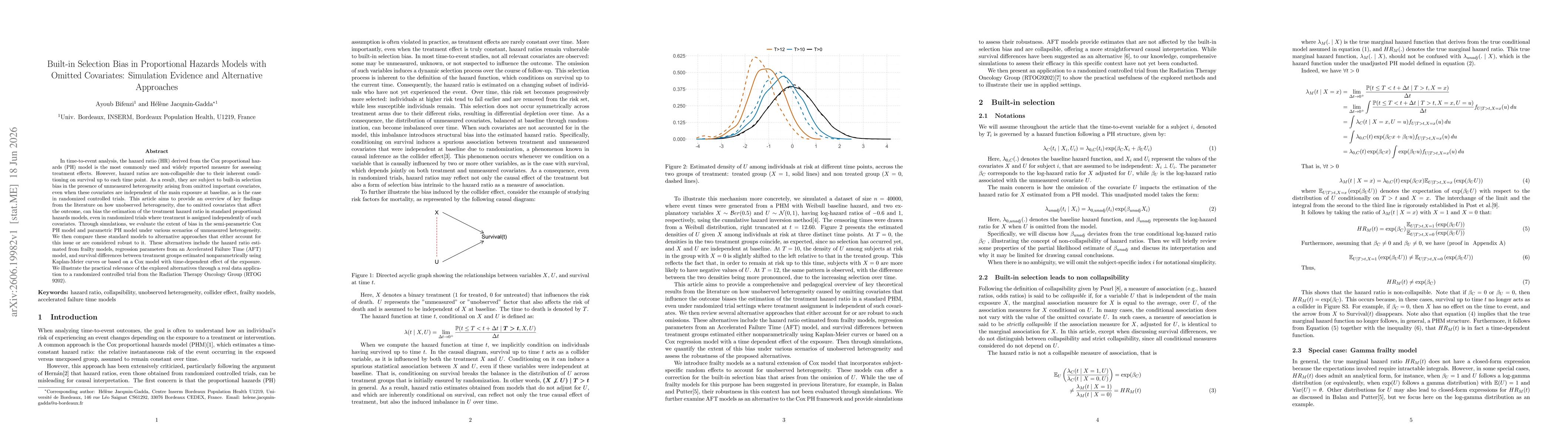 Thumbnail for Built-in Selection Bias in Proportional Hazards Models with Omitted Covariates: Simulation Evidence and Alternative Approaches