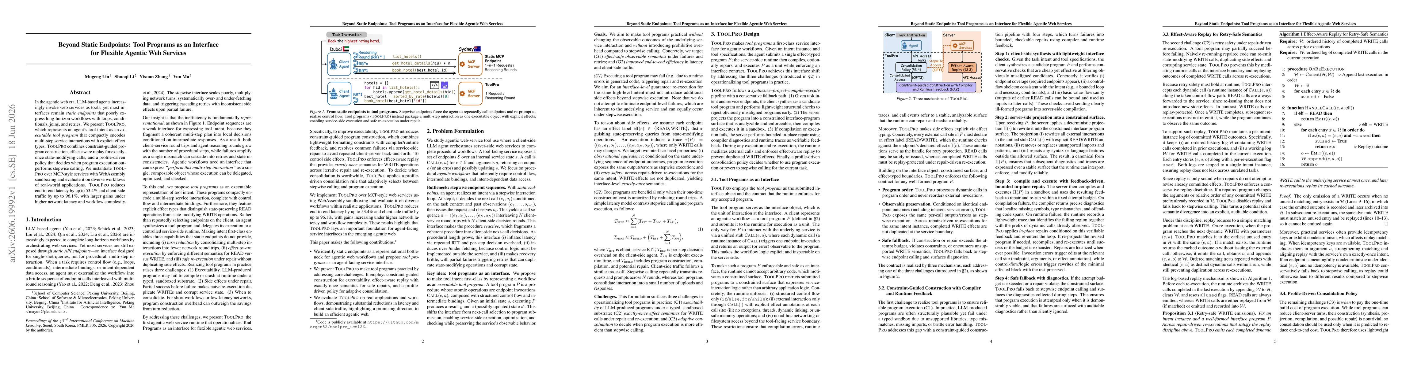 Thumbnail for Beyond Static Endpoints: Tool Programs as an Interface for Flexible Agentic Web Services
