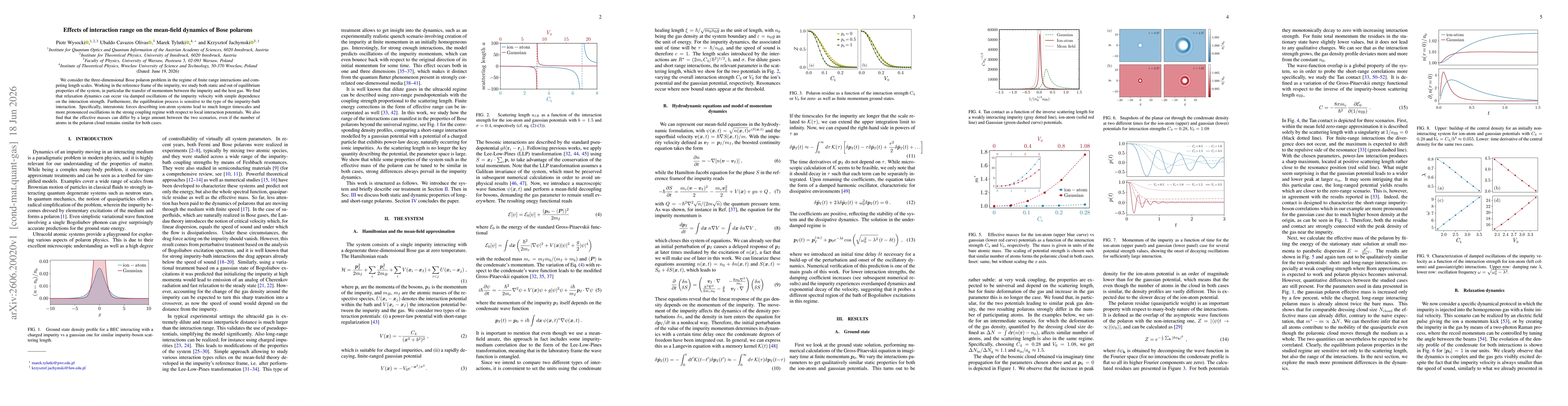 Thumbnail for Effects of interaction range on the mean-field dynamics of Bose polarons