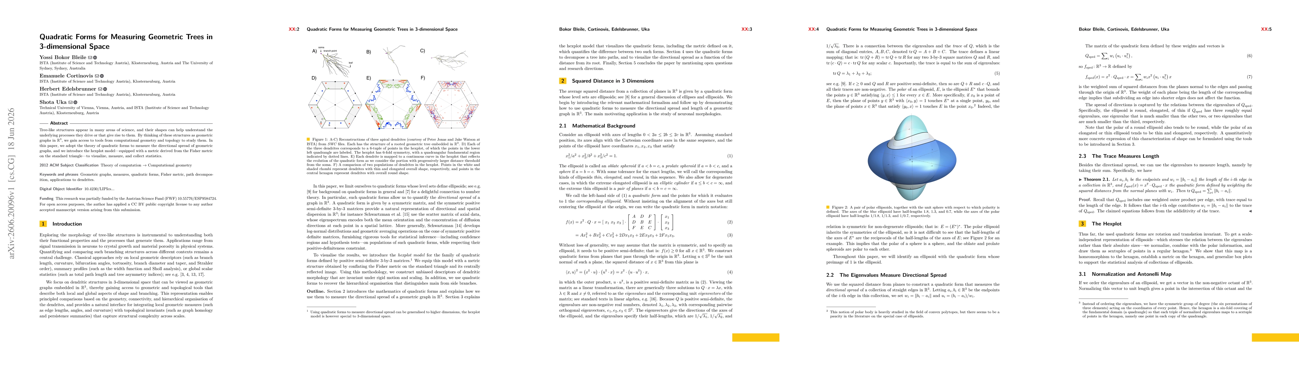 Thumbnail for Quadratic Forms for Measuring Geometric Trees in 3-dimensional Space