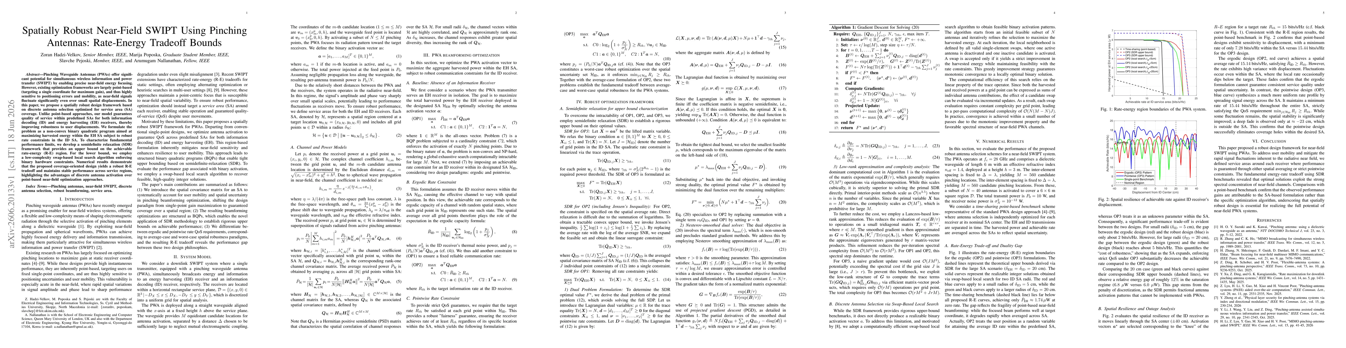 Thumbnail for Spatially Robust Near-Field SWIPT Using Pinching Antennas: Rate-Energy Tradeoff Bounds