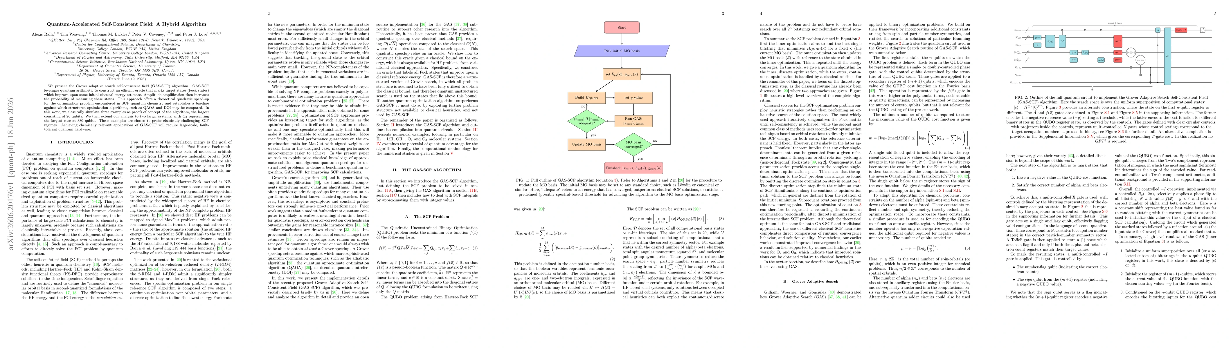 Thumbnail for Quantum-Accelerated Self-Consistent Field: A Hybrid Algorithm