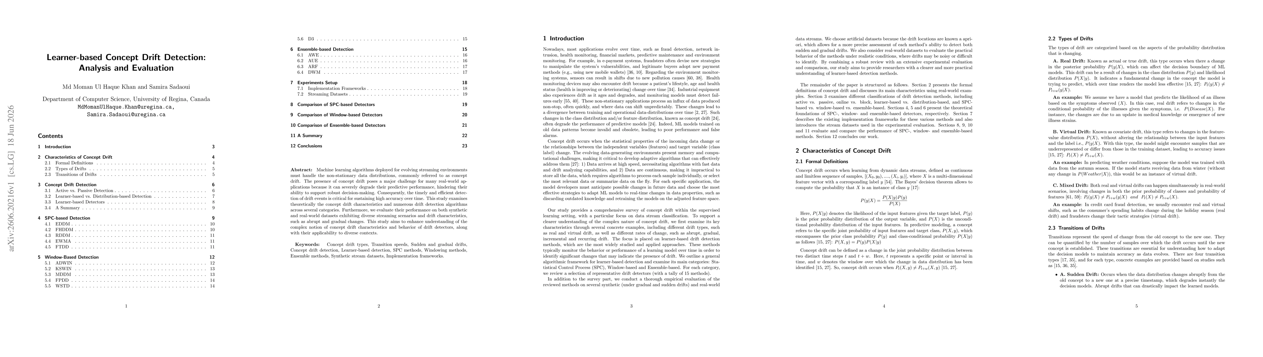 Thumbnail for Learner-based Concept Drift Detection: Analysis and Evaluation