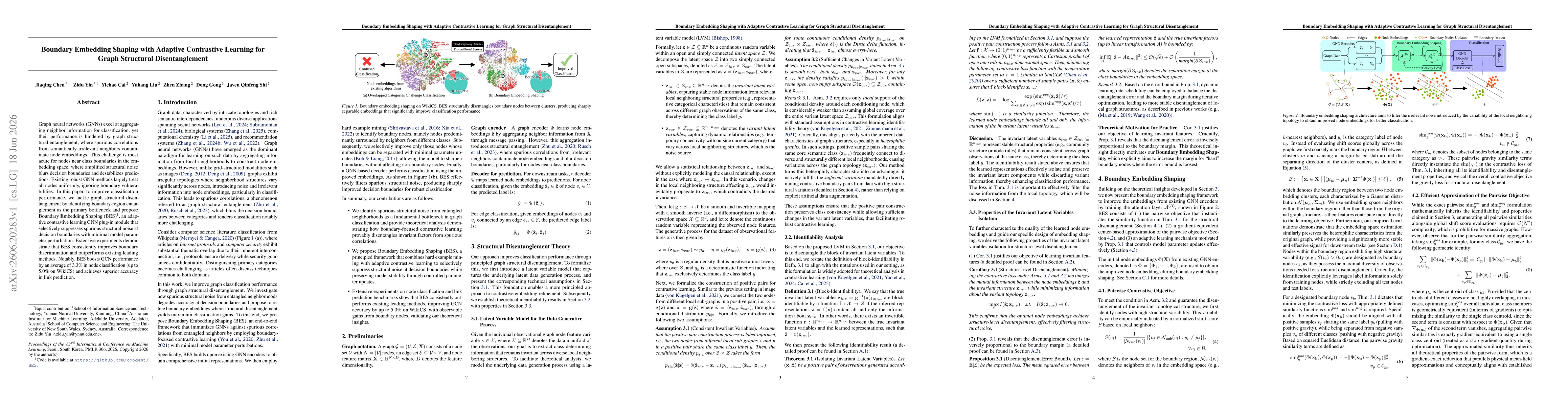 Thumbnail for Boundary Embedding Shaping with Adaptive Contrastive Learning for Graph Structural Disentanglement