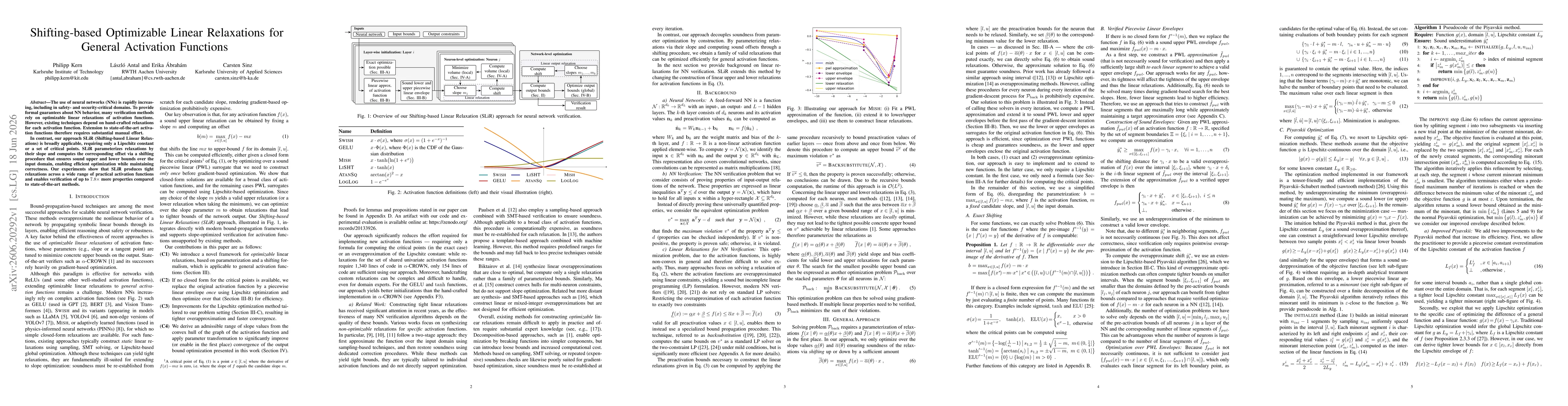 Thumbnail for Shifting-based Optimizable Linear Relaxations for General Activation Functions