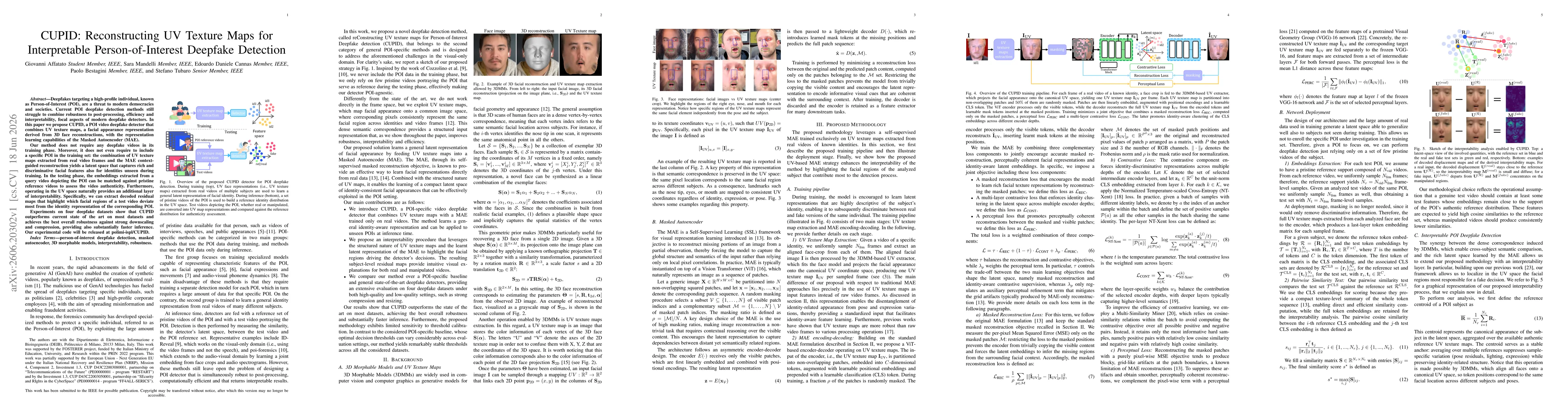 Thumbnail for CUPID: Reconstructing UV Texture Maps for Interpretable Person-of-Interest Deepfake Detection