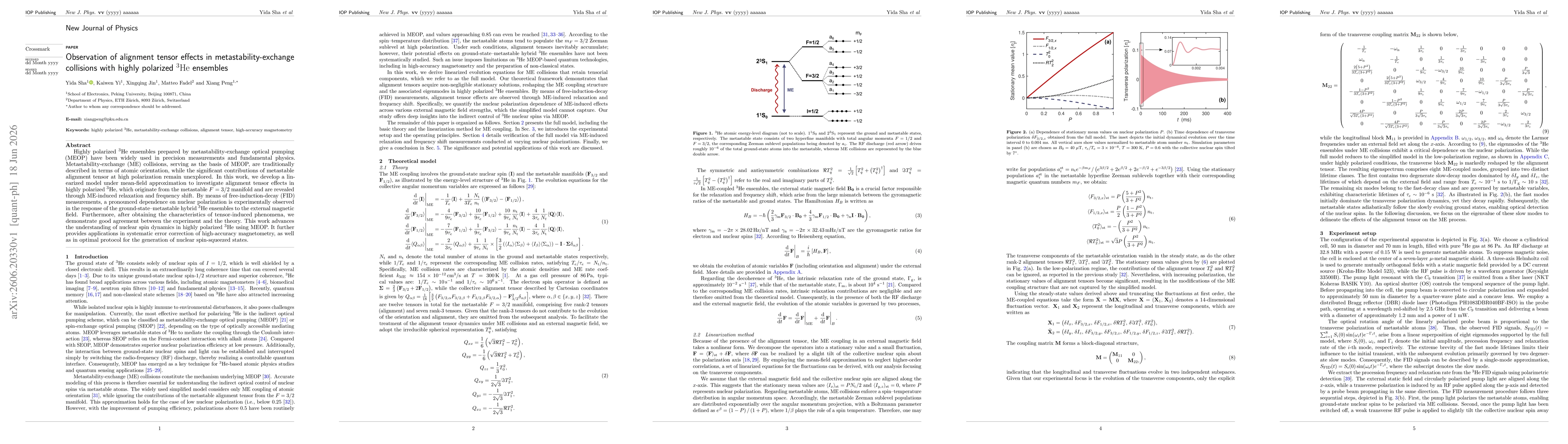 Thumbnail for Observation of alignment tensor effects in metastability-exchange collisions with highly polarized 3He ensembles