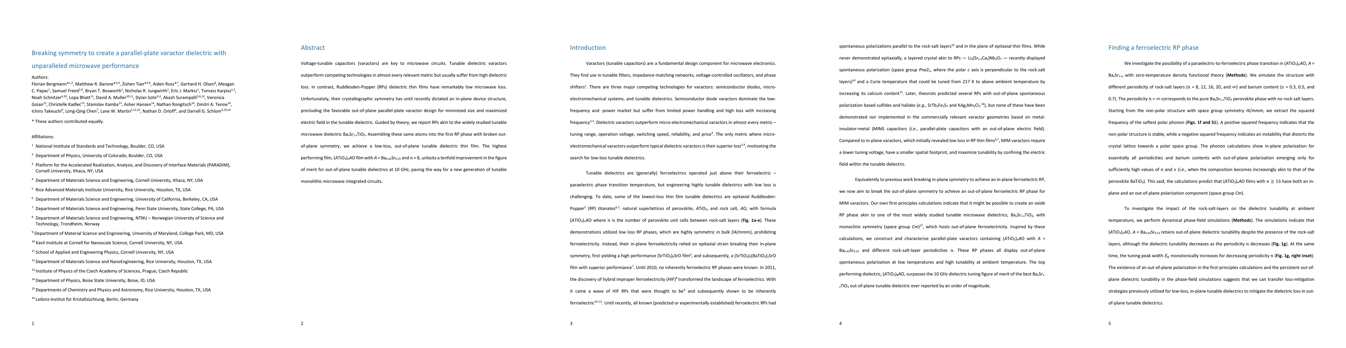 Thumbnail for Breaking symmetry to create a parallel-plate varactor dielectric with unparalleled microwave performance