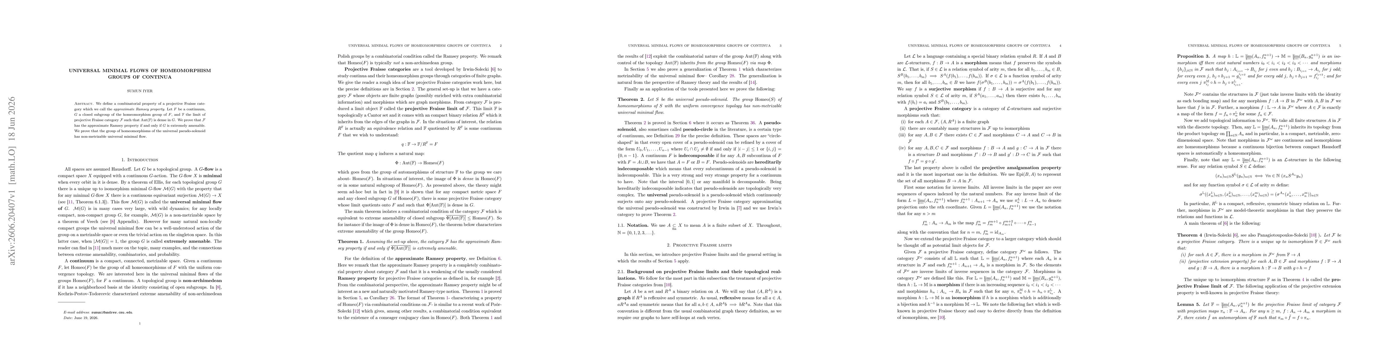 Thumbnail for Universal minimal flows of homeomorphism groups of continua
