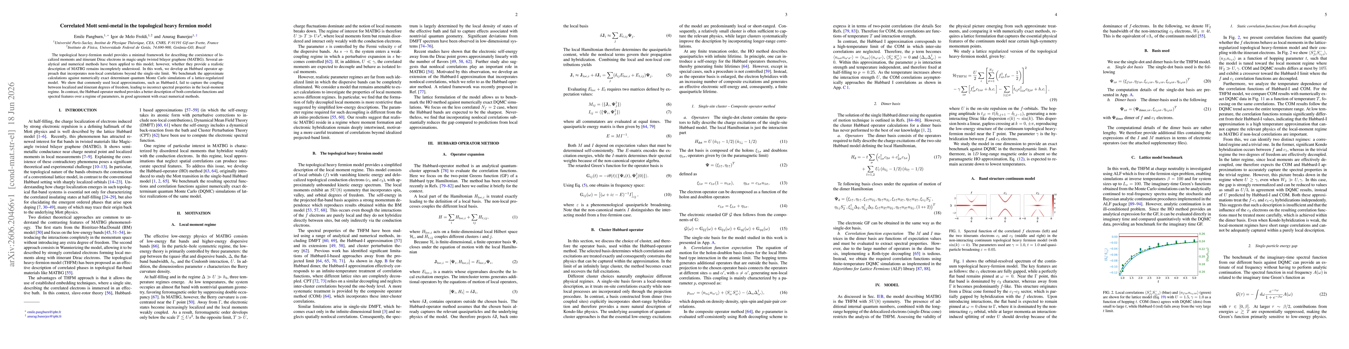 Thumbnail for Correlated Mott semi-metal in the topological heavy fermion model