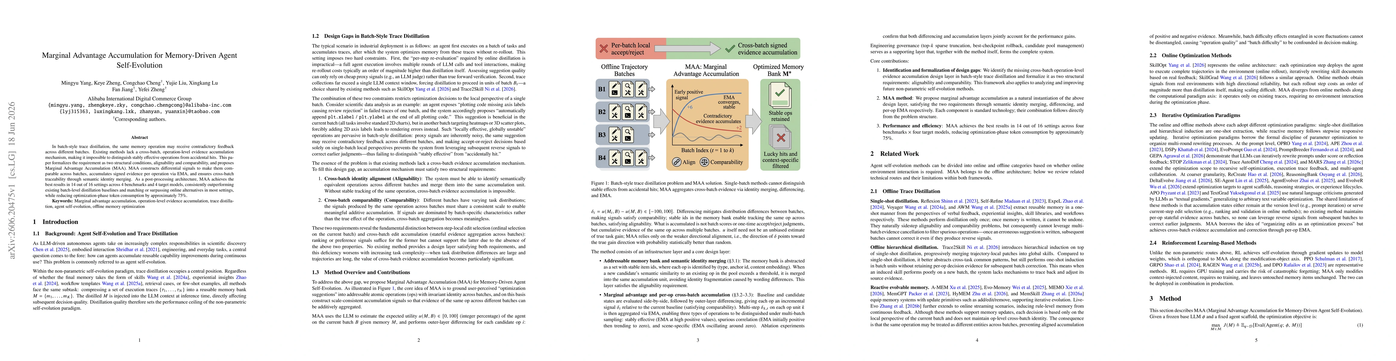 Thumbnail for Marginal Advantage Accumulation for Memory-Driven Agent Self-Evolution