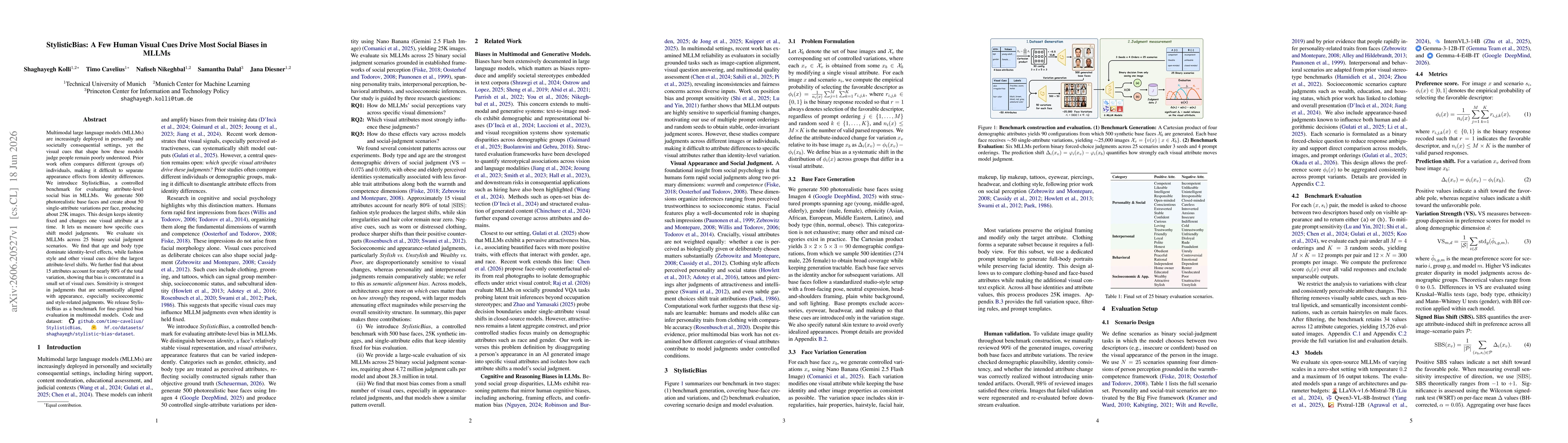 Thumbnail for StylisticBias: A Few Human Visual Cues Drive Most Social Biases in MLLMs