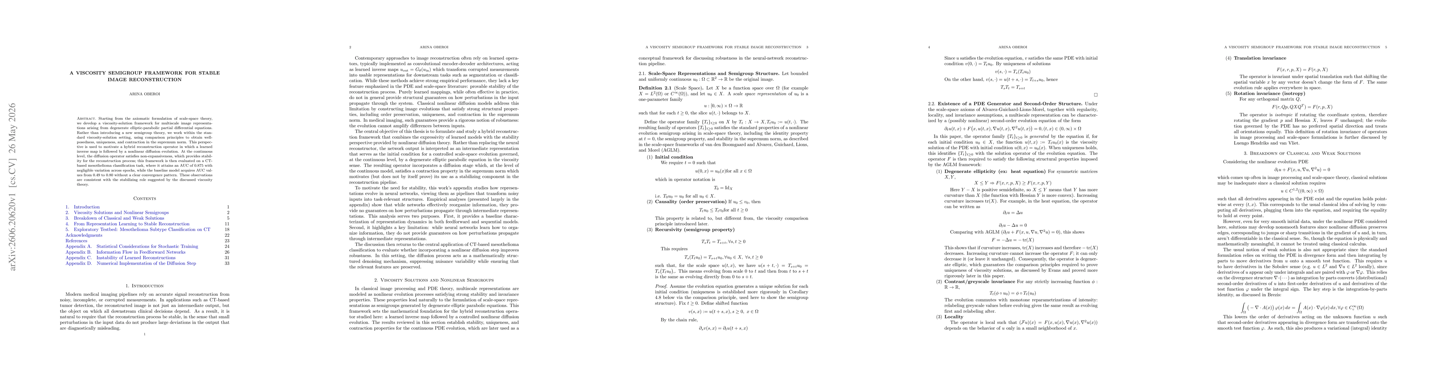 Thumbnail for A Viscosity Semigroup Framework for Stable Image Reconstruction