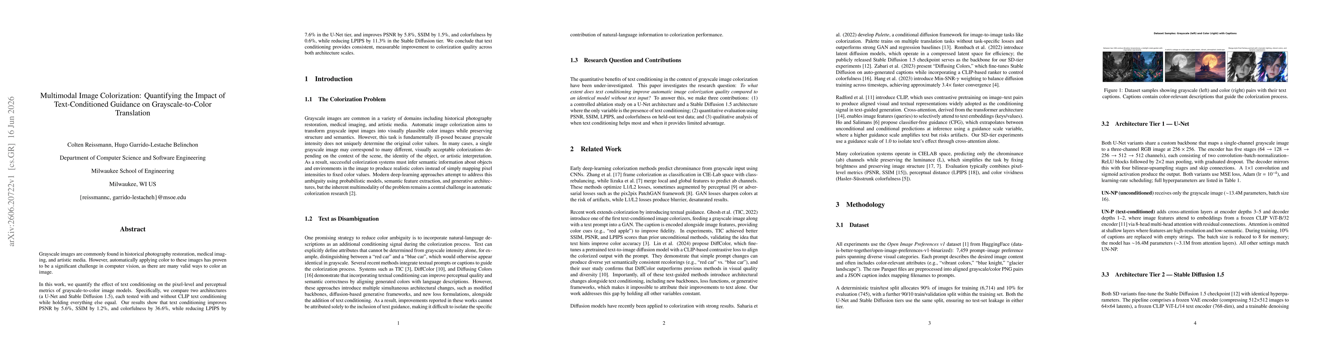Thumbnail for Multimodal Image Colorization: Quantifying the Impact of Text-Conditioned Guidance on Grayscale-to-Color Translation