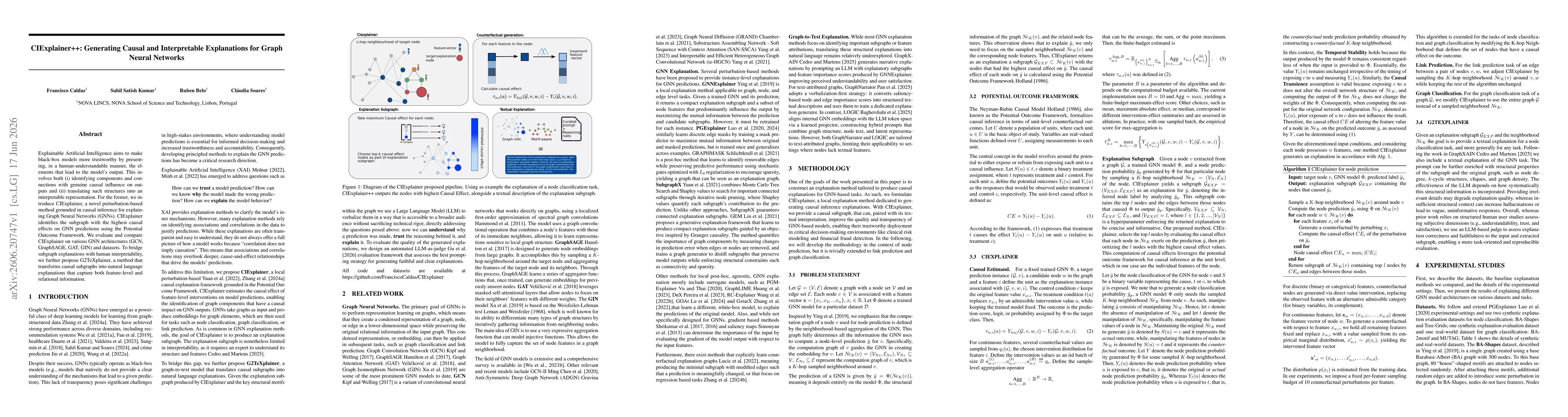 Thumbnail for CIExplainer++: Generating Causal and Interpretable Explanations for Graph Neural Networks