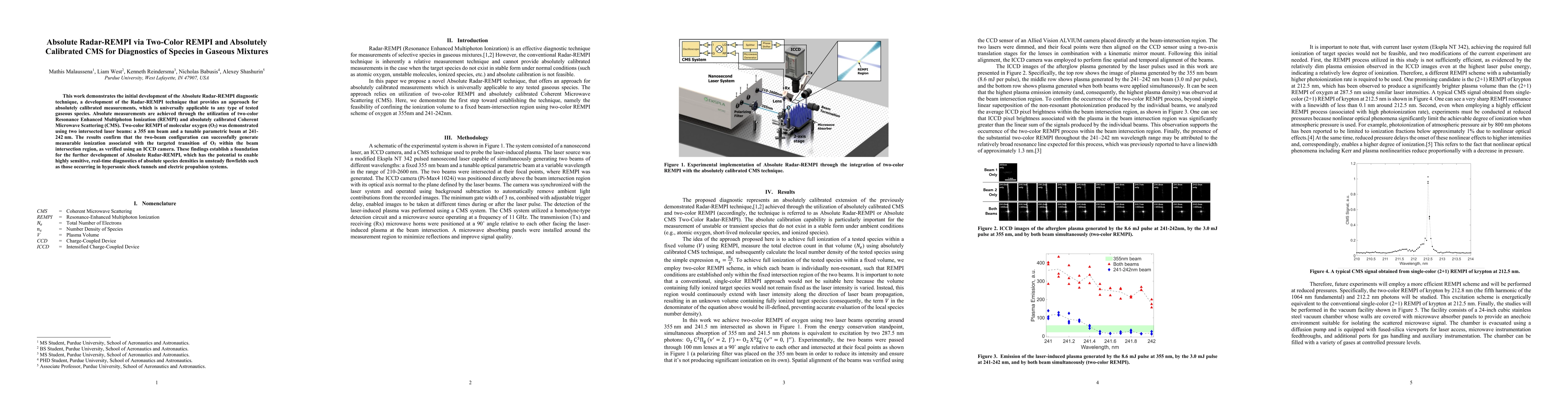Thumbnail for Absolute Radar-REMPI via Two-Color REMPI and Absolutely Calibrated CMS for Diagnostics of Species in Gaseous Mixtures