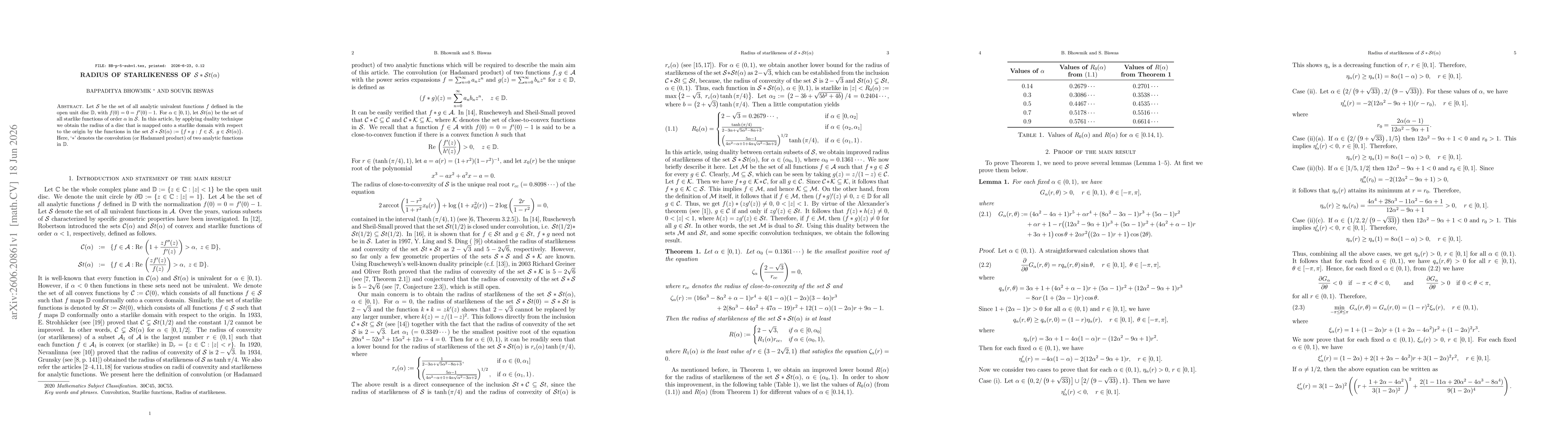 Thumbnail for Radius of starlikeness of $\mathcal{S}\ast \mathcal {S}t(α)$