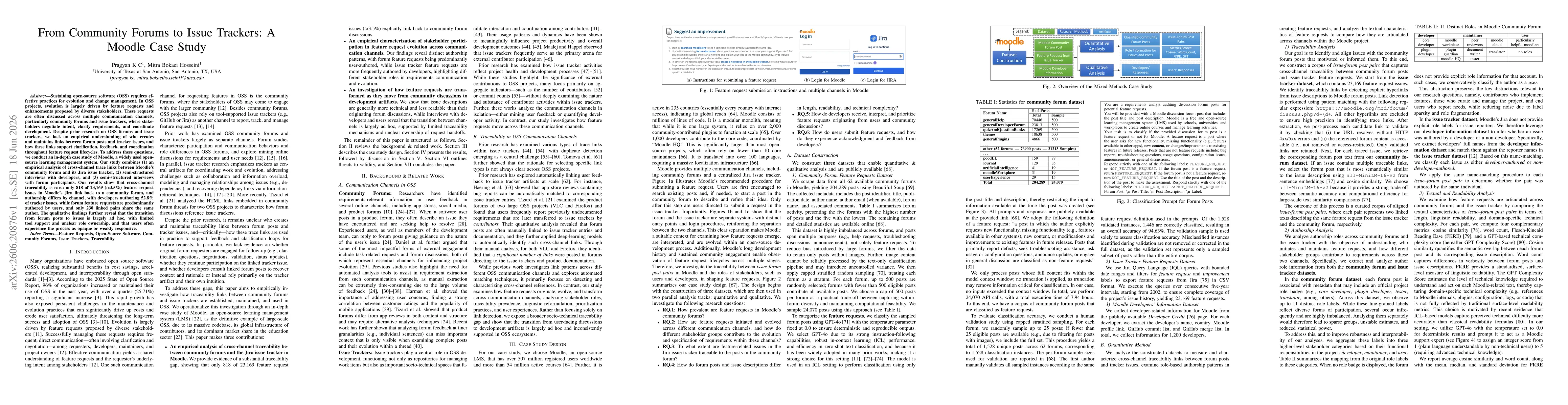Thumbnail for From Community Forums to Issue Trackers: A Moodle Case Study