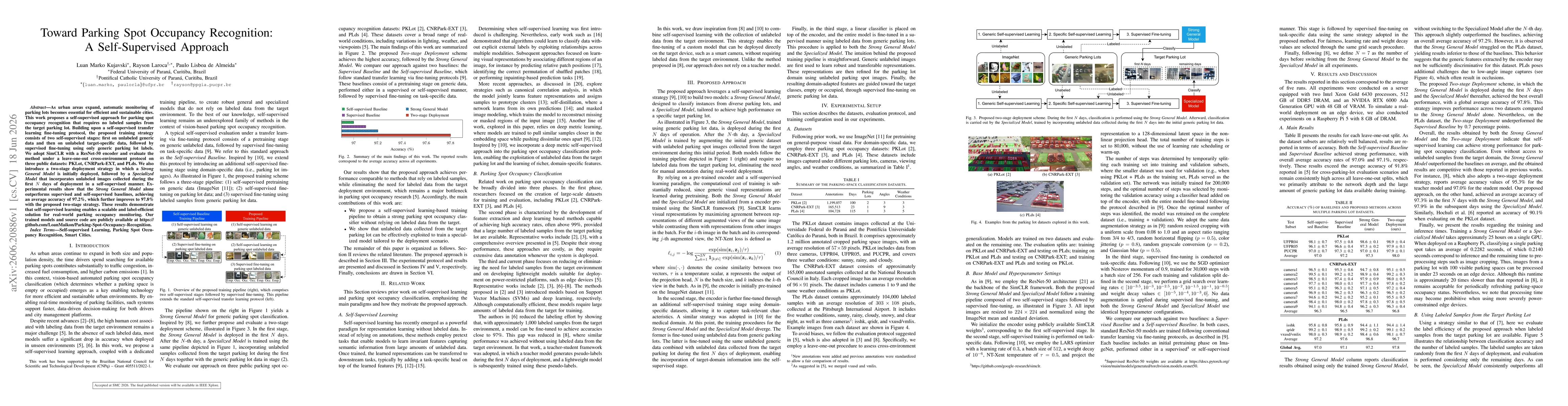 Thumbnail for Toward Parking Spot Occupancy Recognition: A Self-Supervised Approach