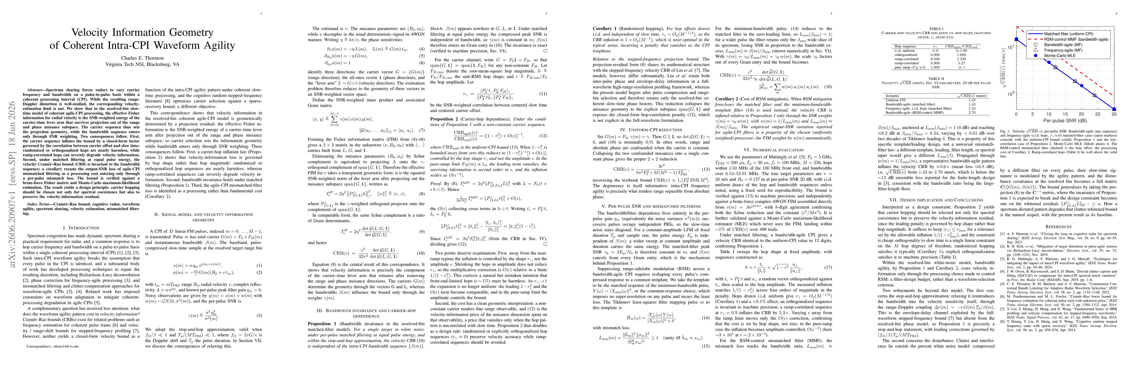 Thumbnail for Velocity Information Geometry of Coherent Intra-CPI Waveform Agility
