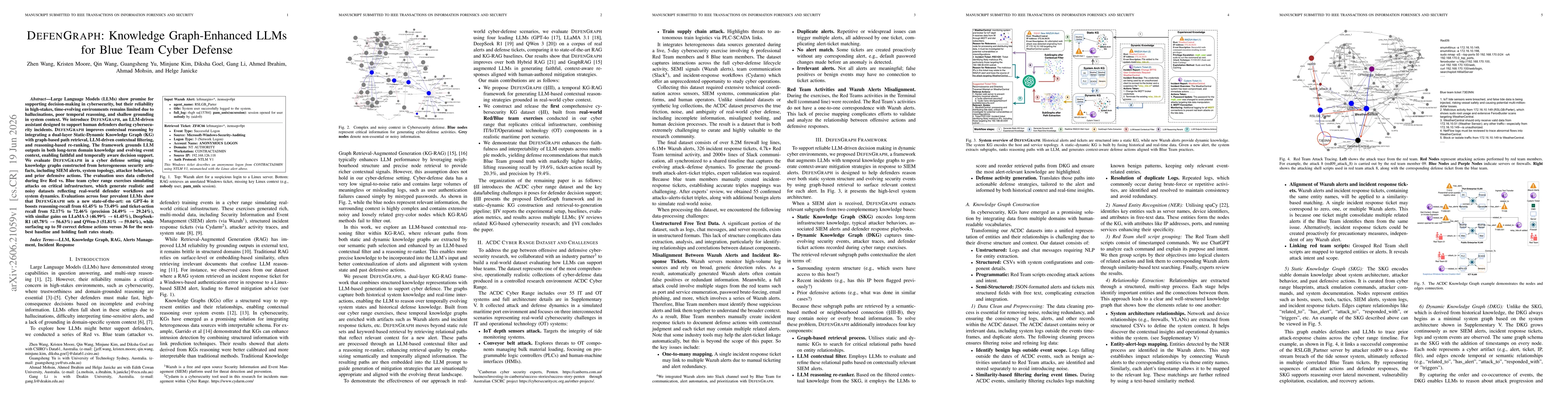 Thumbnail for DEFENGRAPH: Knowledge Graph-Enhanced LLMs for Blue Team Cyber Defense