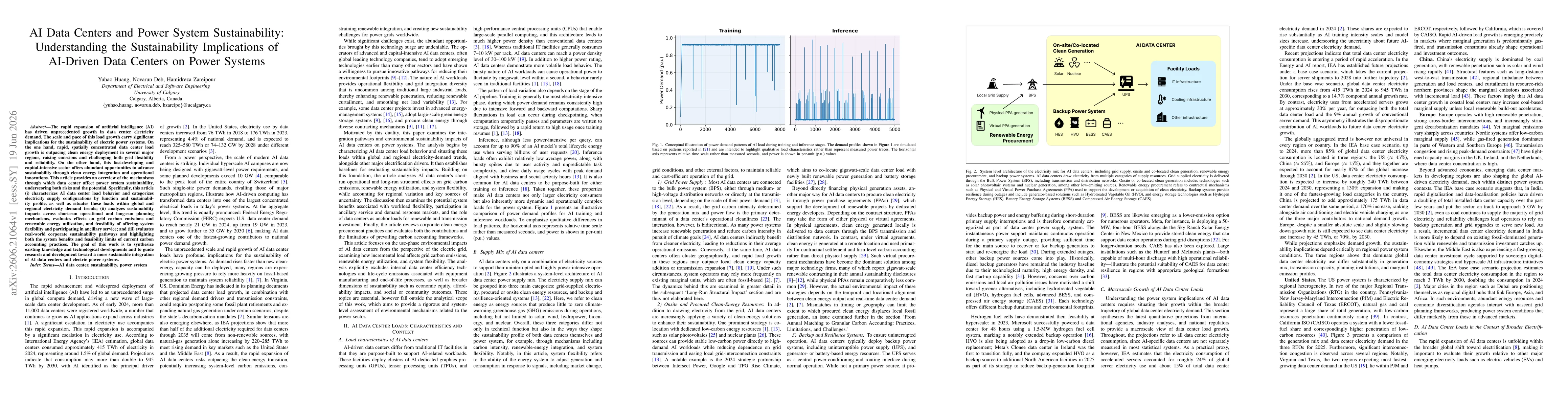 Thumbnail for AI Data Centers and Power System Sustainability: Understanding the Sustainability Implications of AI-Driven Data Centers on Power Systems
