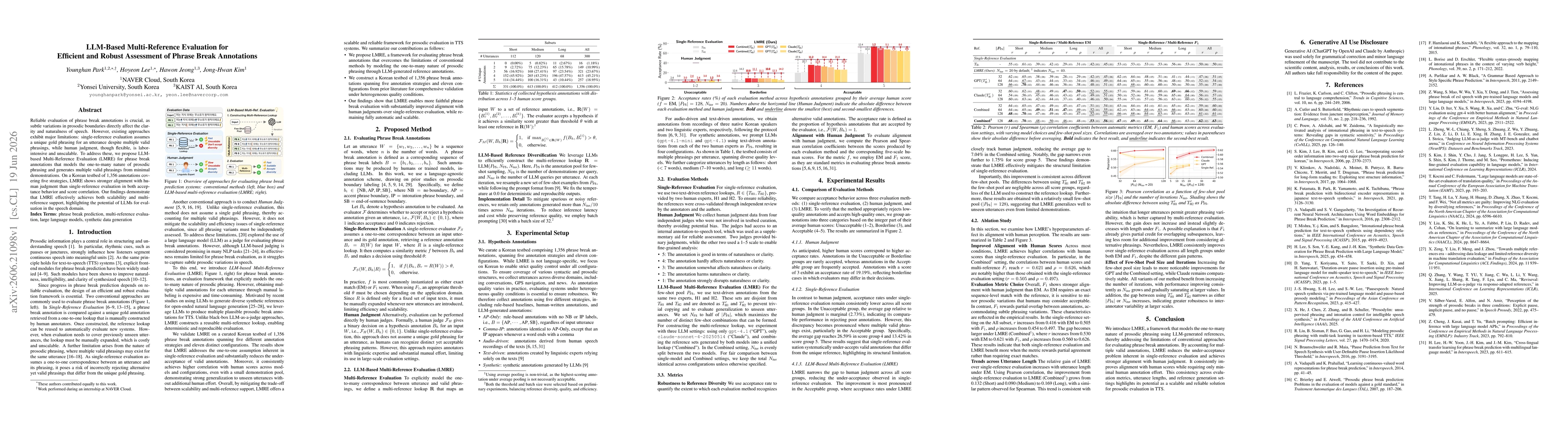 Thumbnail for LLM-Based Multi-Reference Evaluation for Efficient and Robust Assessment of Phrase Break Annotations
