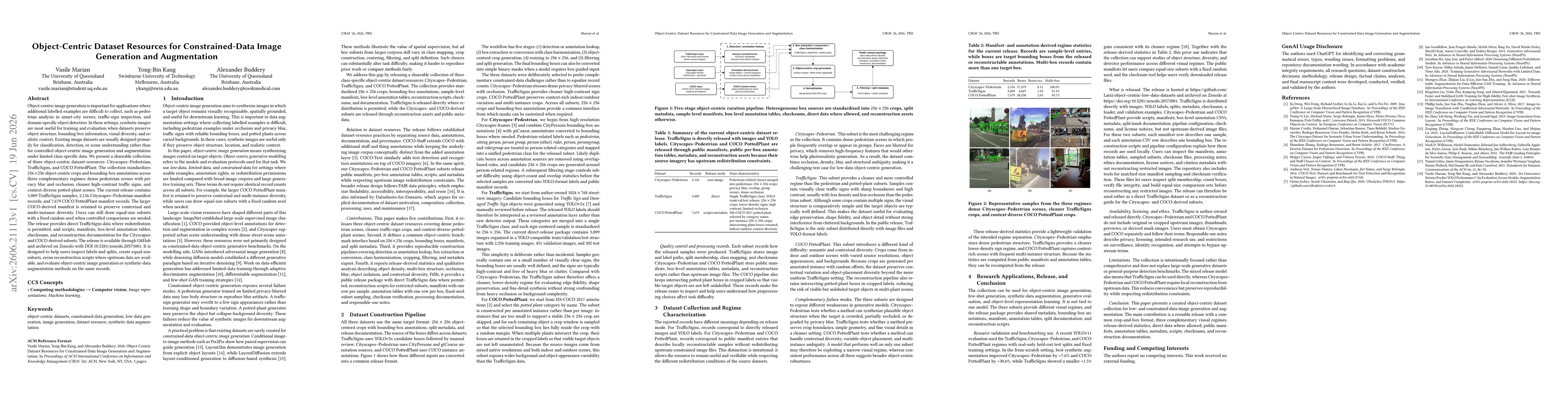 Thumbnail for Object-Centric Dataset Resources for Constrained-Data Image Generation and Augmentation