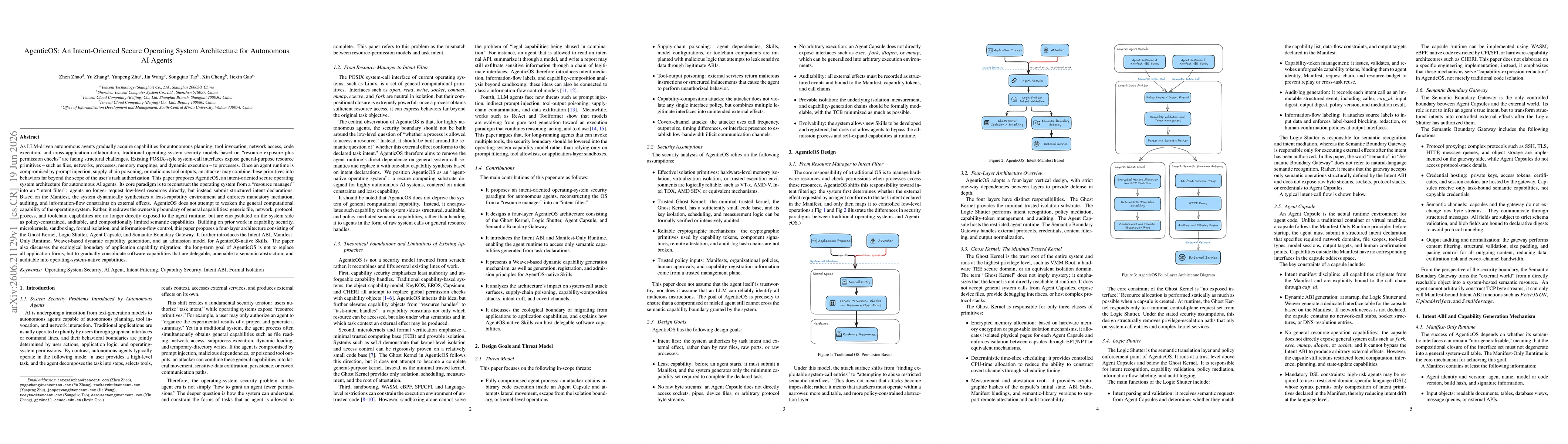 Thumbnail for AgenticOS: An Intent-Oriented Secure Operating System Architecture for Autonomous AI Agents