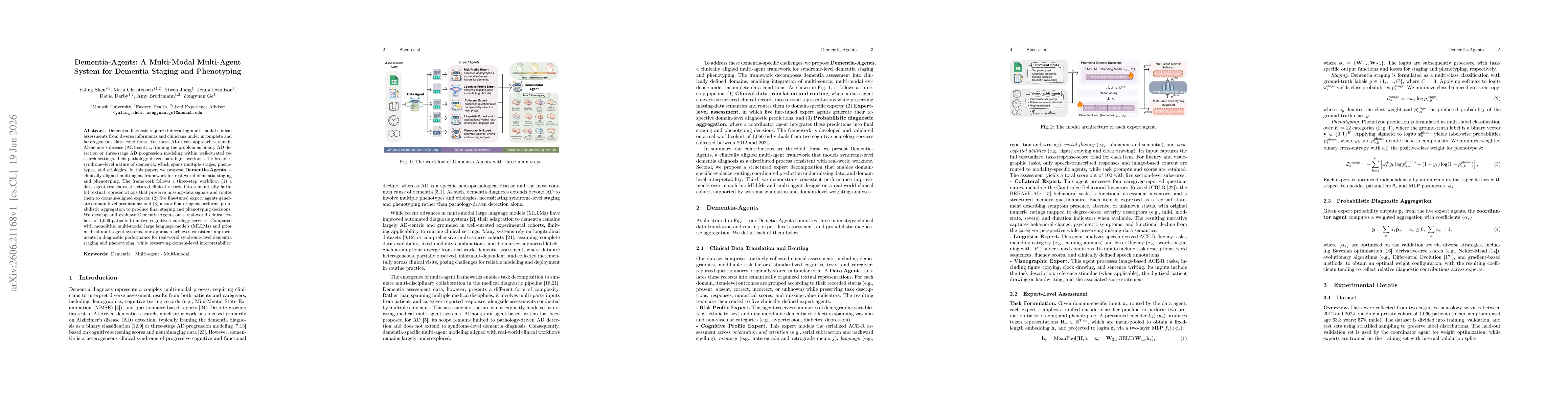 Thumbnail for Dementia-Agents: A Multi-Modal Multi-Agent System for Dementia Staging and Phenotyping