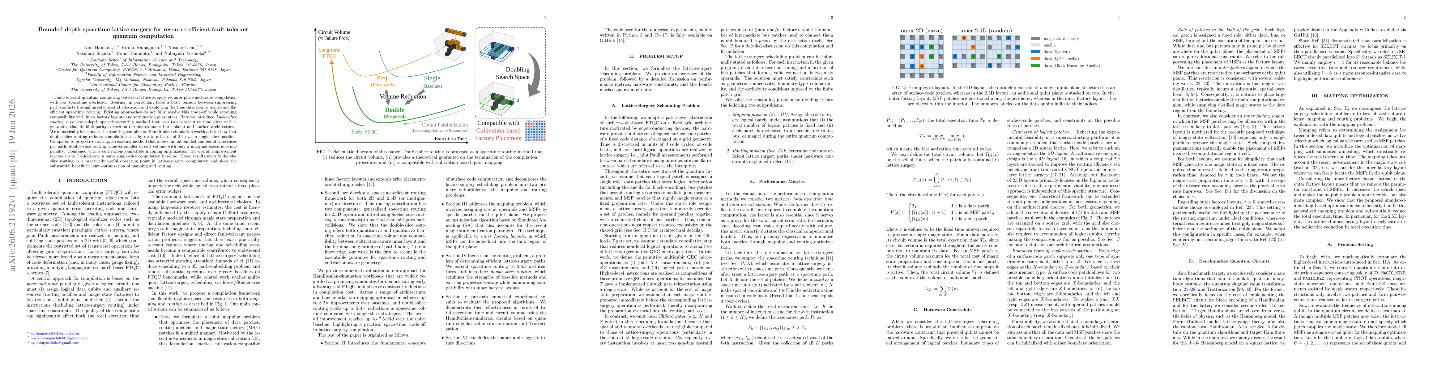 Thumbnail for Bounded-depth spacetime lattice surgery for resource-efficient fault-tolerant quantum computation