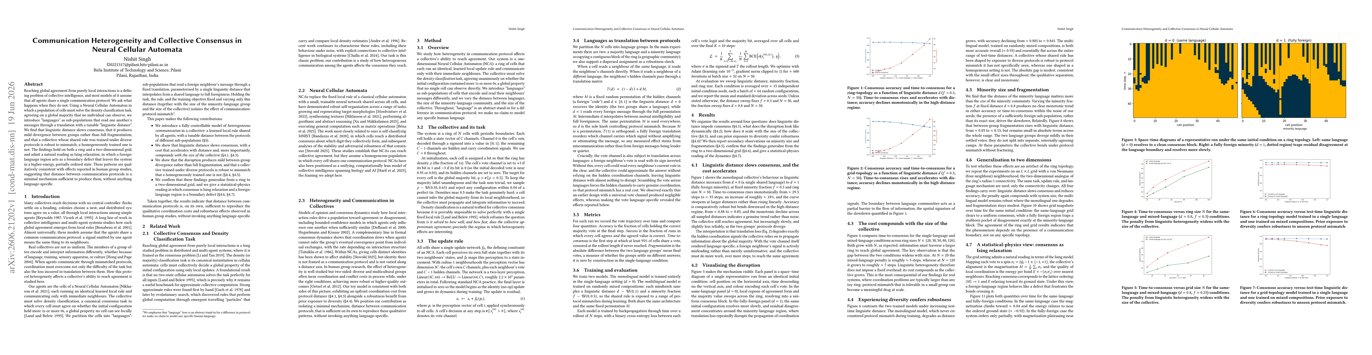 Thumbnail for Communication Heterogeneity and Collective Consensus in Neural Cellular Automata