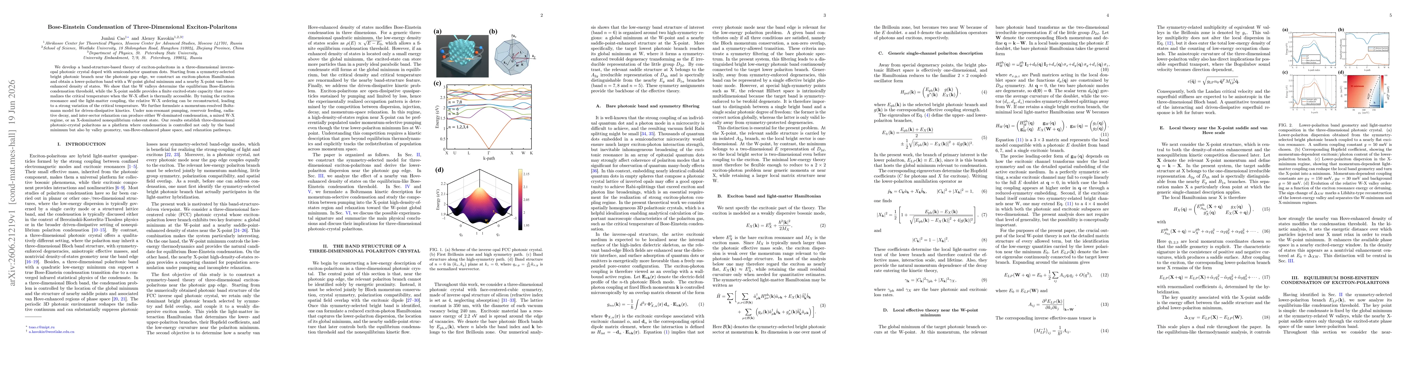 Thumbnail for Bose-Einstein Condensation of Three-Dimensional Exciton-Polaritons