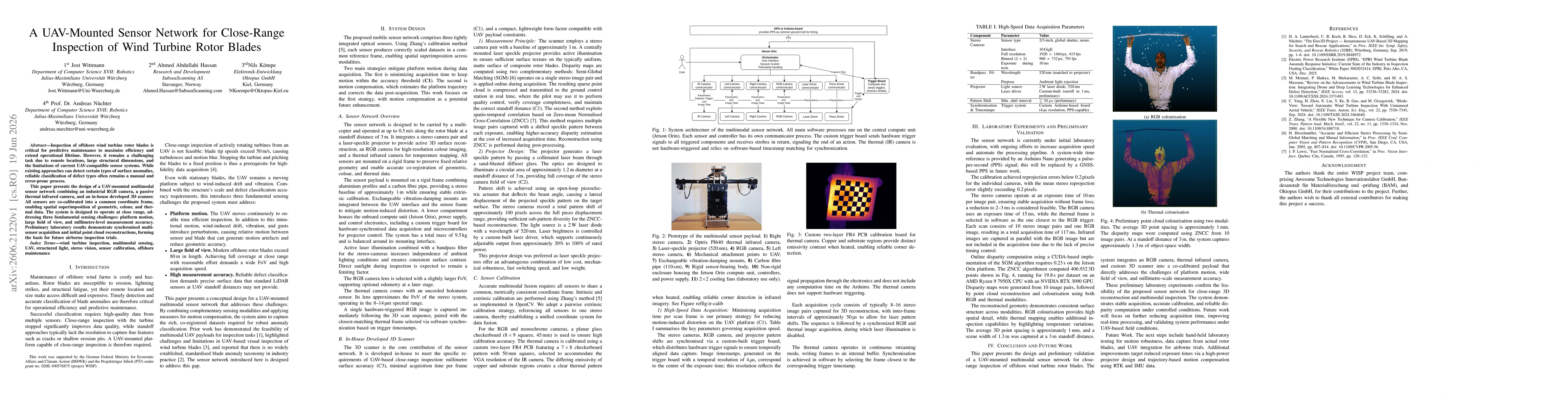 Thumbnail for A UAV-Mounted Sensor Network for Close-Range Inspection of Wind Turbine Rotor Blades