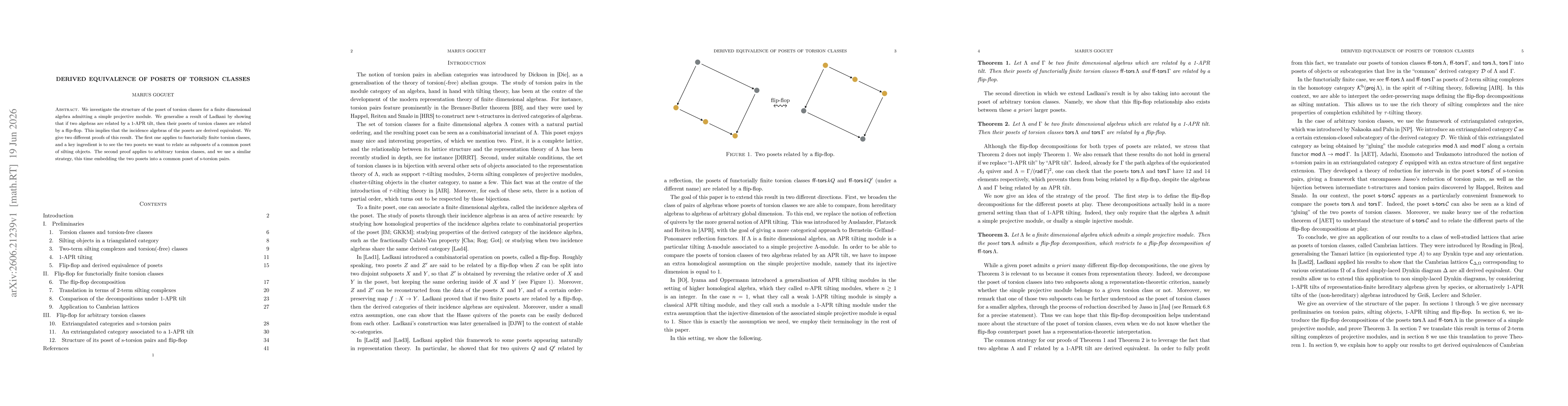 Thumbnail for Derived equivalence of posets of torsion classes