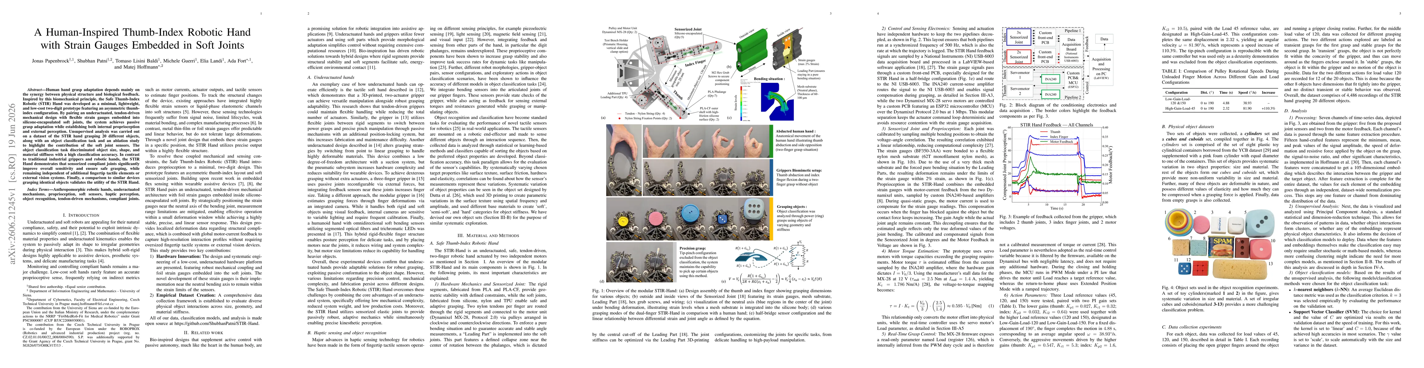 Thumbnail for A Human-Inspired Thumb-Index Robotic Hand with Strain Gauges Embedded in Soft Joints