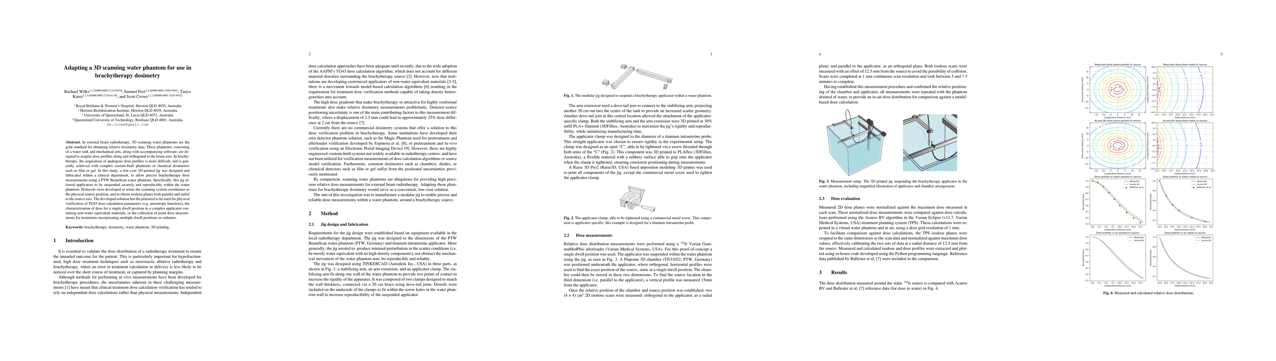 Thumbnail for Adapting a 3D scanning water phantom for use in brachytherapy dosimetry