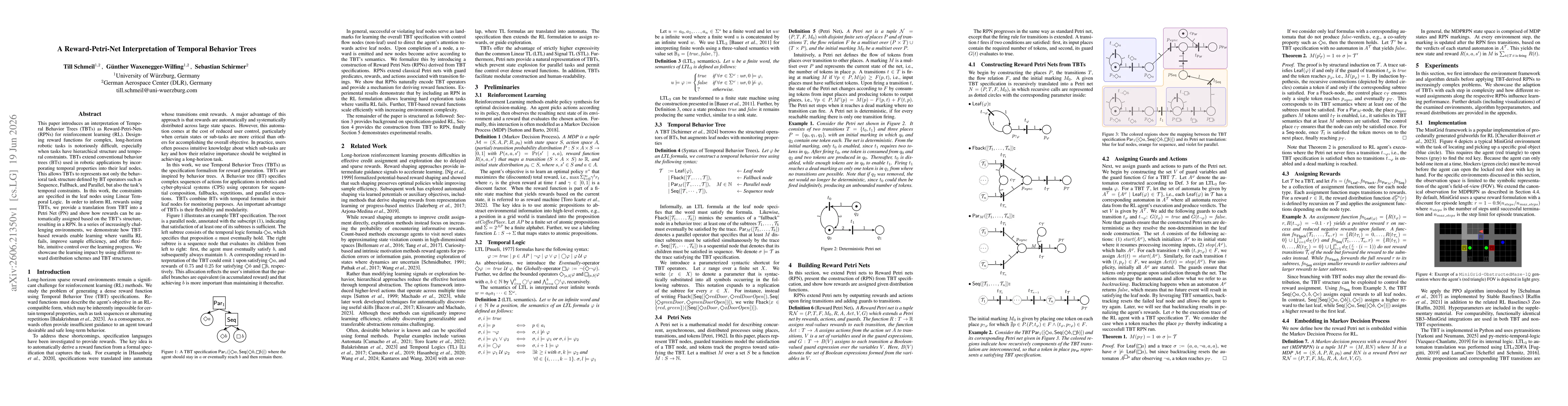 Thumbnail for A Reward-Petri-Net Interpretation of Temporal Behavior Trees