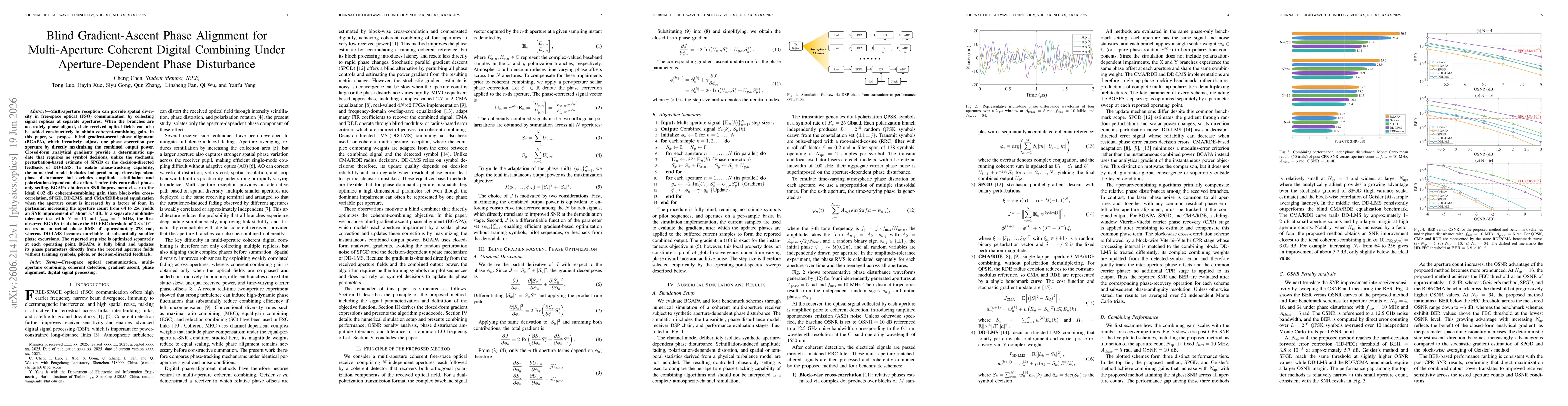 Thumbnail for Blind Gradient-Ascent Phase Alignment for Multi-Aperture Coherent Digital Combining Under Aperture-Dependent Phase Disturbance