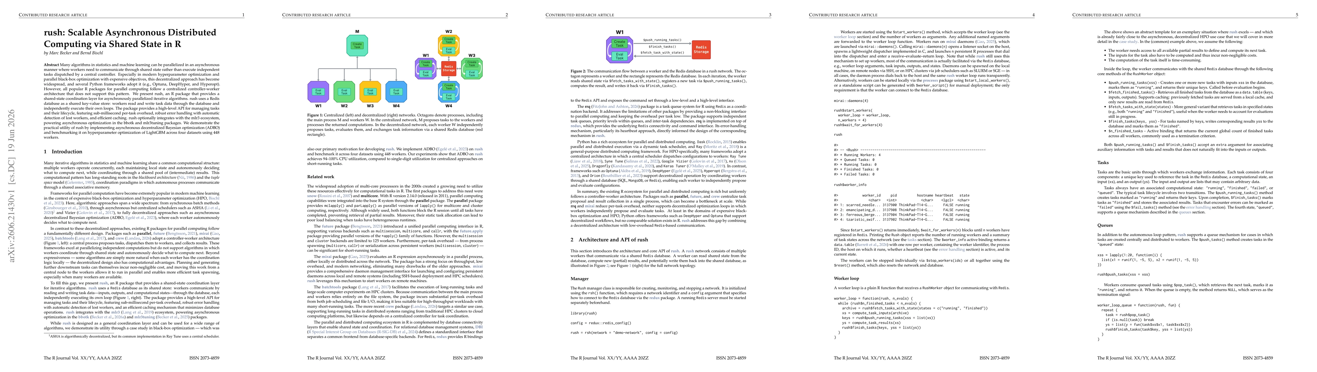 Thumbnail for rush: Scalable Asynchronous Distributed Computing via Shared State in R