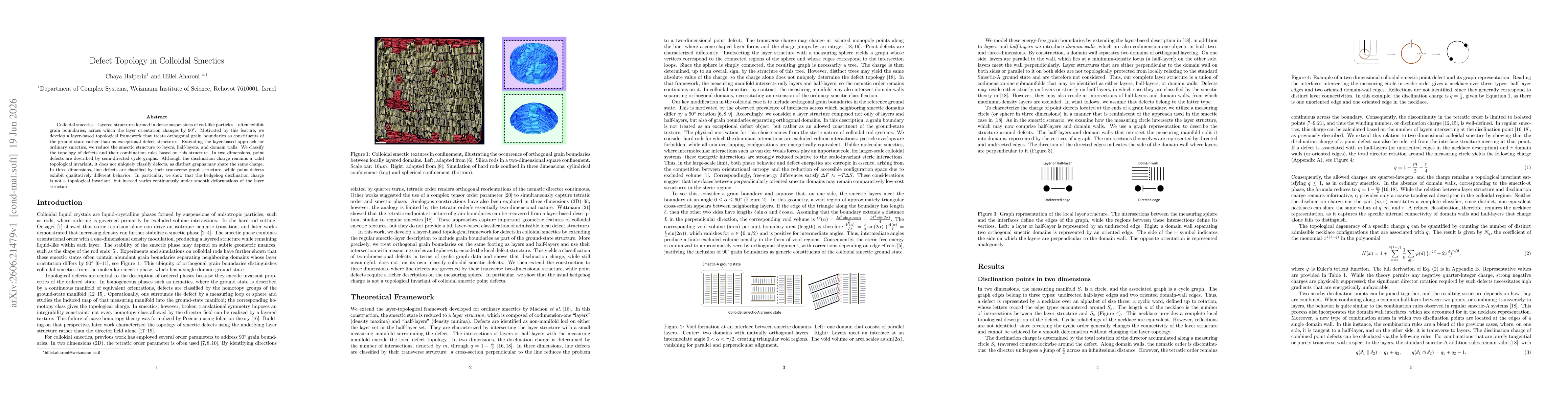 Thumbnail for Defect Topology in Colloidal Smectics
