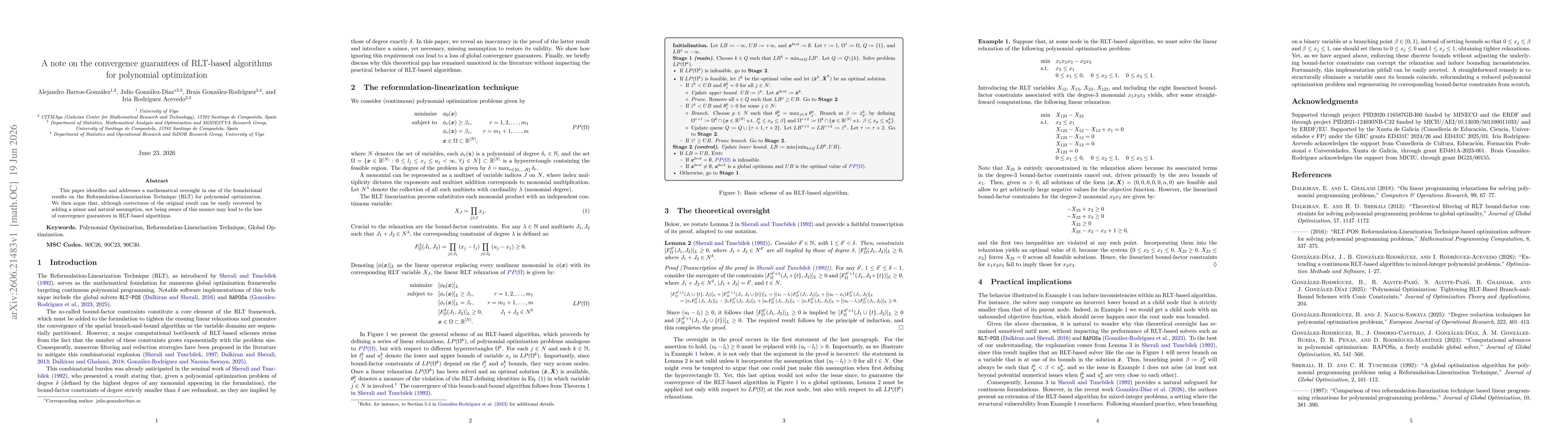 Thumbnail for A note on the convergence guarantees of RLT-based algorithms for polynomial optimization