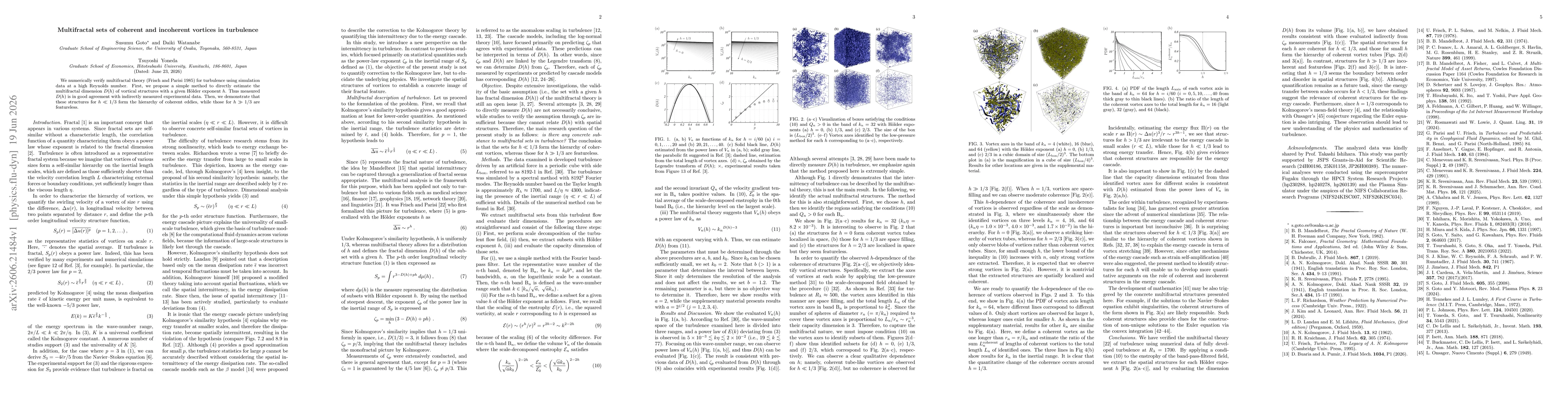Thumbnail for Multifractal sets of coherent and incoherent vortices in turbulence