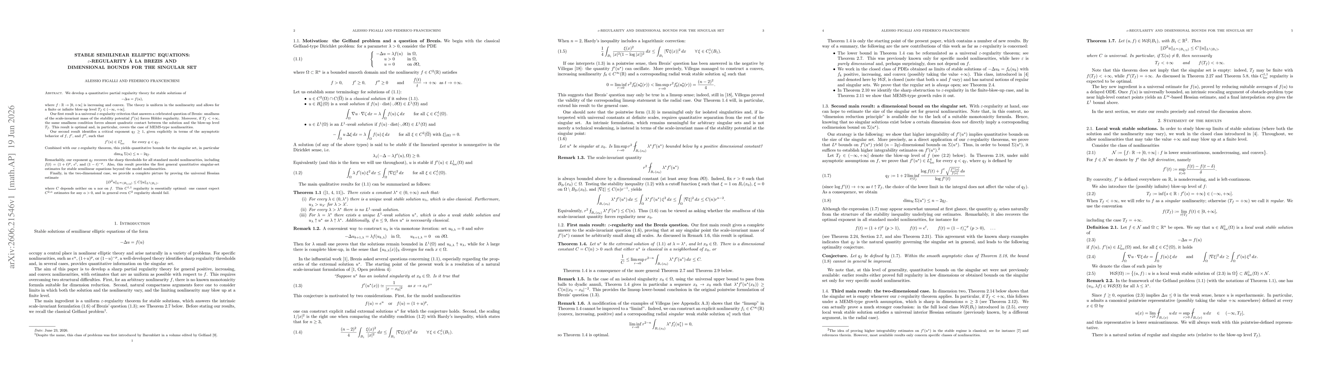 Thumbnail for Stable Semilinear Elliptic Equations: $\varepsilon$-Regularity à la Brezis and Dimensional Bounds for the Singular Set