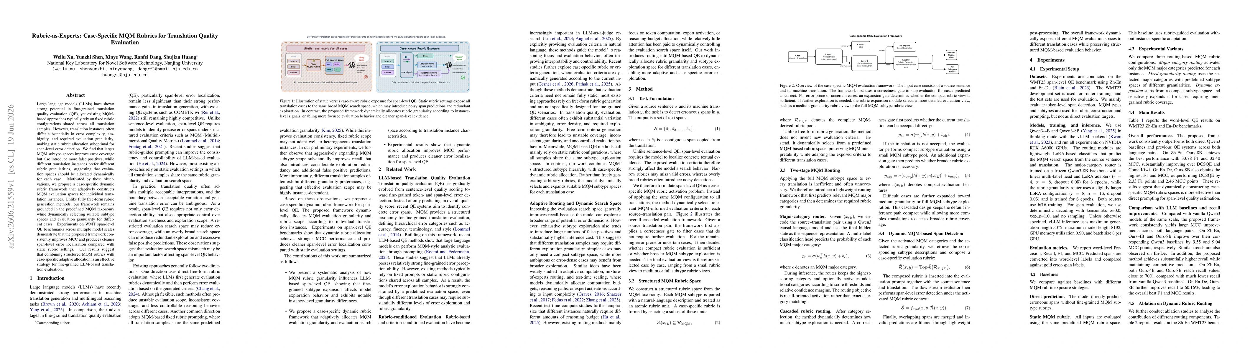 Thumbnail for Rubric-as-Experts: Case-Specific MQM Rubrics for Translation Quality Evaluation