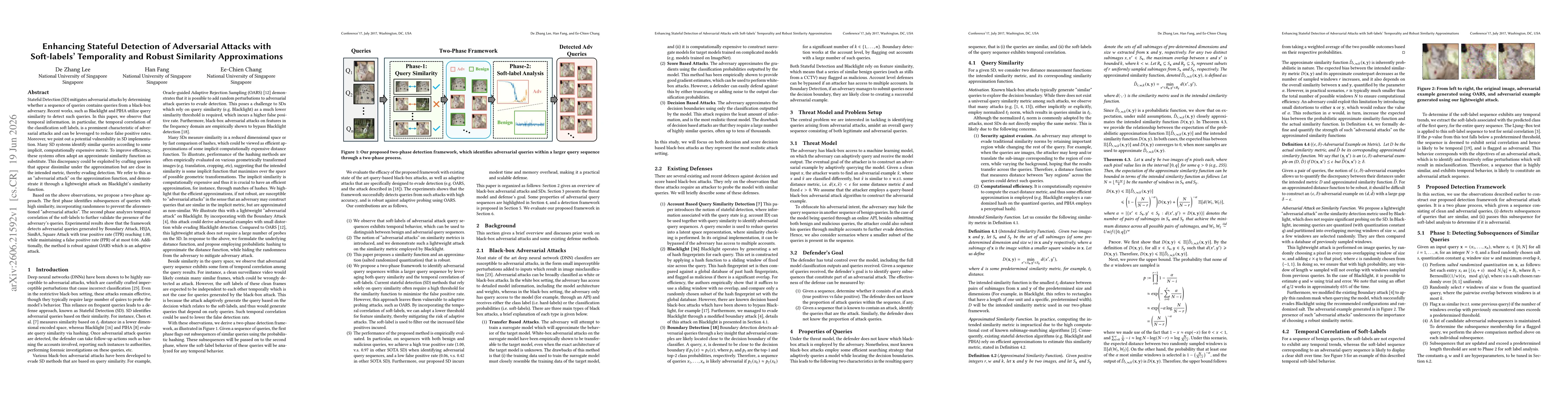 Thumbnail for Enhancing Stateful Detection of Adversarial Attacks with Soft-labels' Temporality and Robust Similarity Approximations