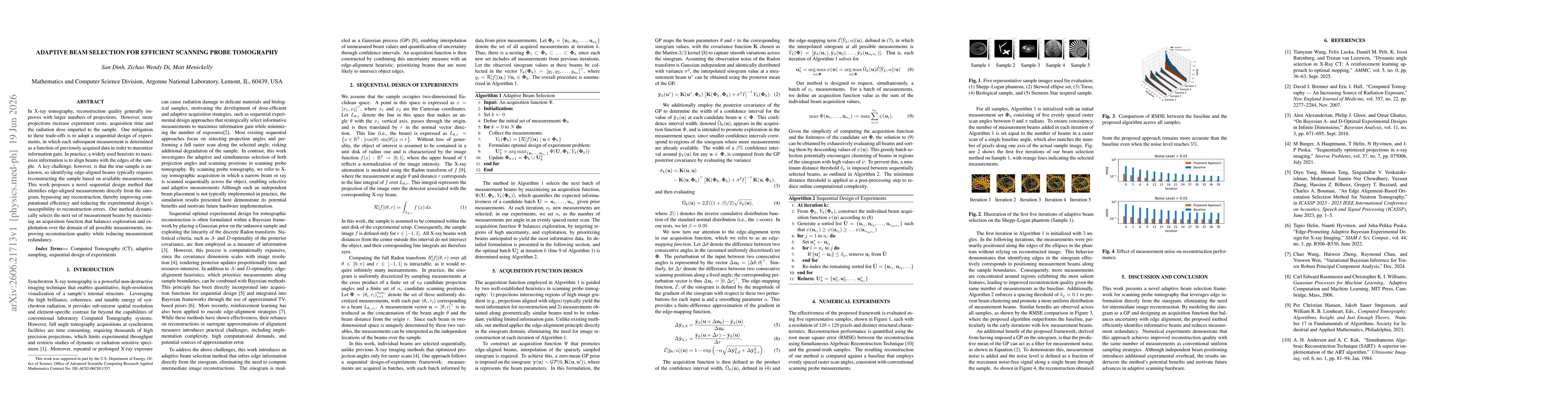 Thumbnail for Adaptive Beam Selection for Efficient Scanning Probe Tomography