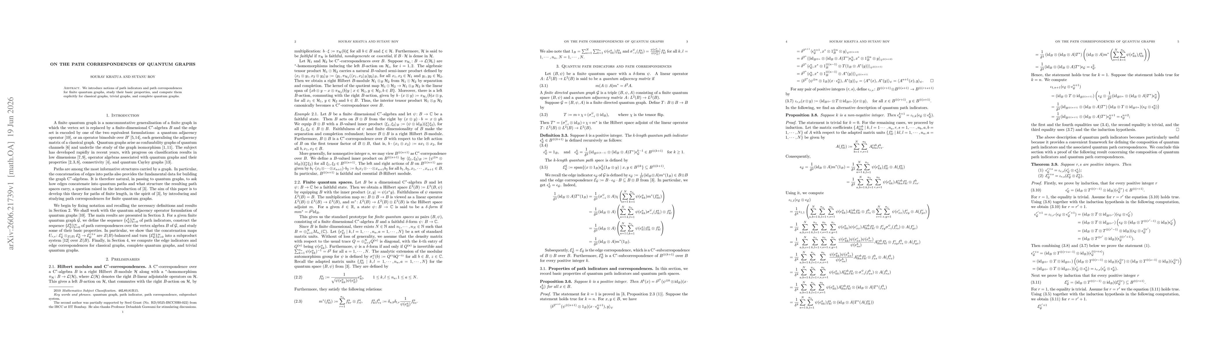 Thumbnail for On the path correspondences of quantum graphs
